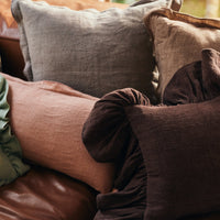 Thumbnail for Linen Cushion, Magnolia 70 x 30cm