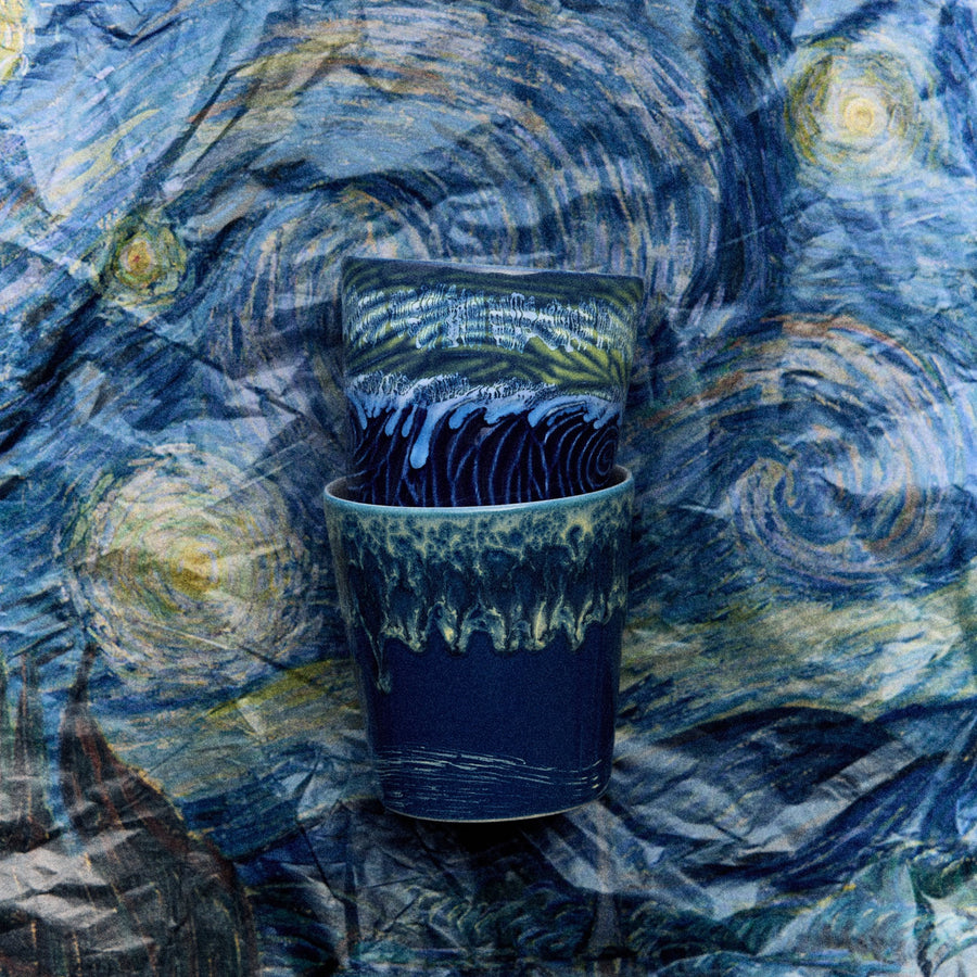 70s Ceramics: Van Gogh Coffee Mugs: Starry Night