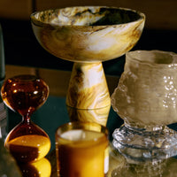 Thumbnail for Marbled Bowl On Base Ochre