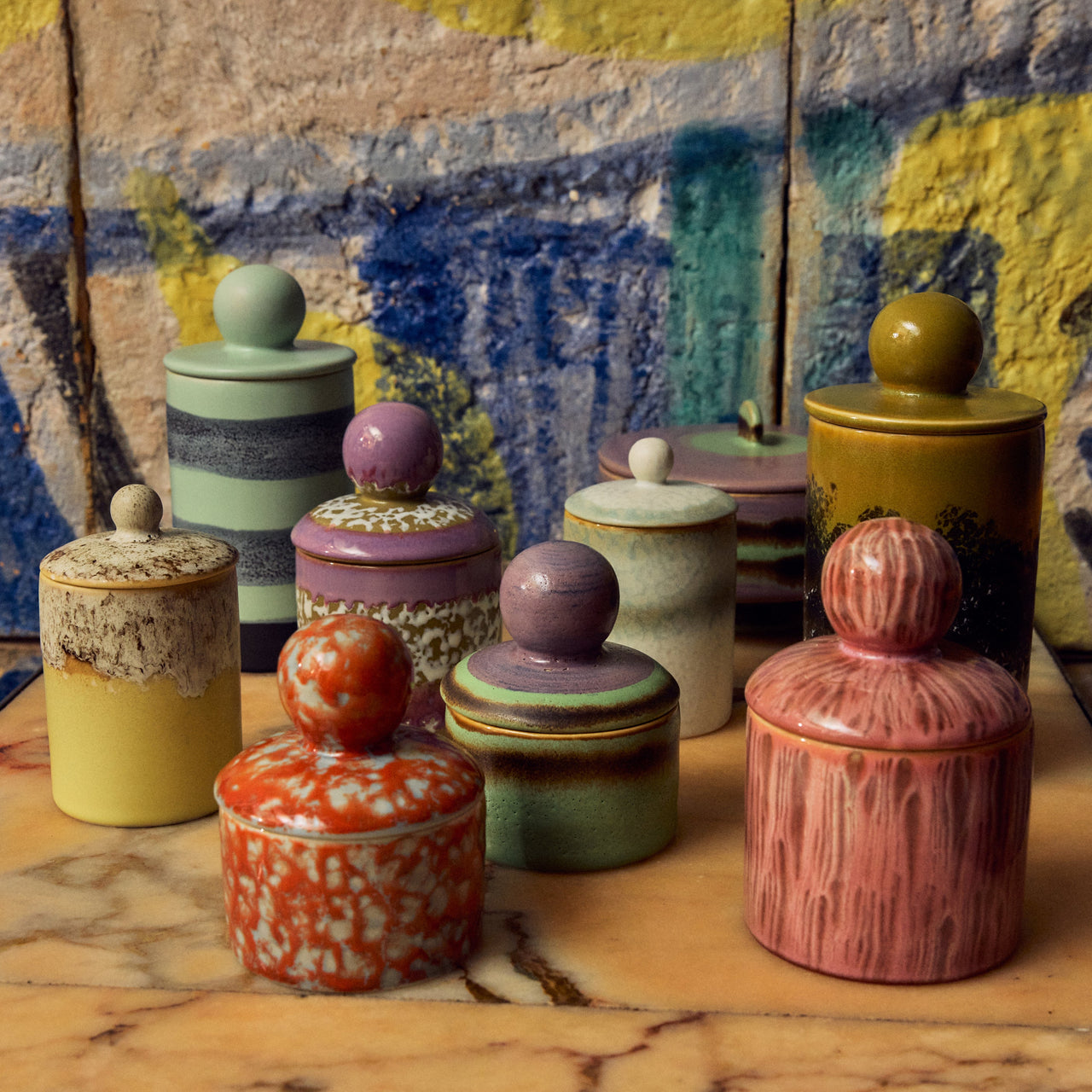 Pre-order 70s Ceramics: Storage Jar Custard