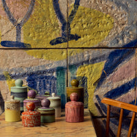 Thumbnail for Pre-order 70s Ceramics: Storage Jar Rhubarb, Small