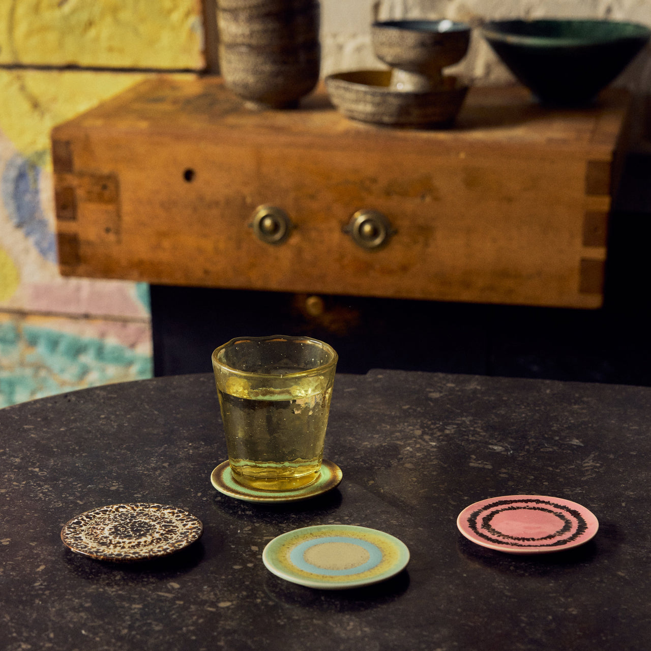 Pre -order 70s Ceramics: Coasters Final Touch, Set of 4