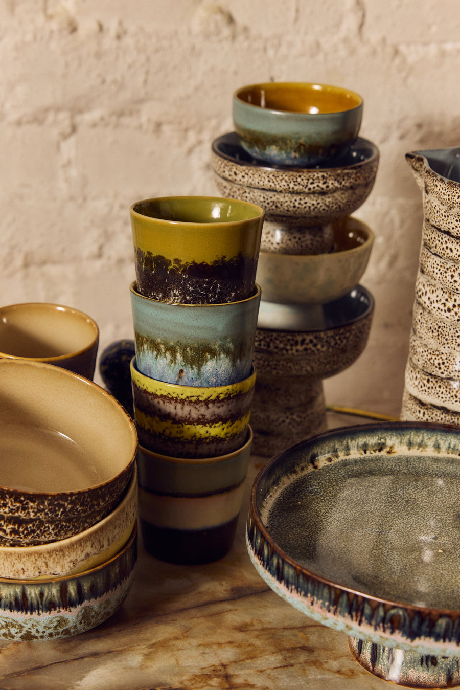 Pre-order 70s Ceramics: Coffee Mugs Indulgence, Set of 6 NOVEMBER