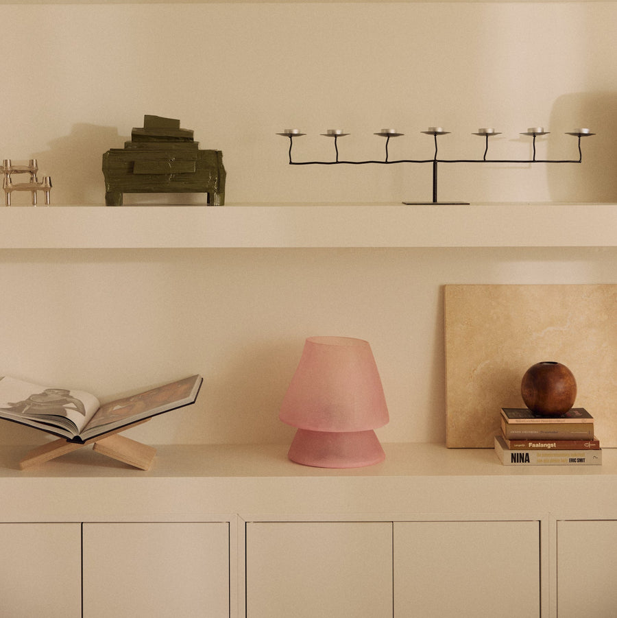 Glass Fiber Table Lamp Pink