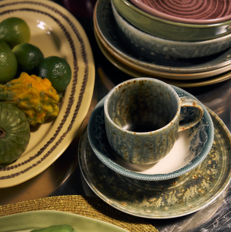 Chef Ceramics: Side Plate Rustic Green