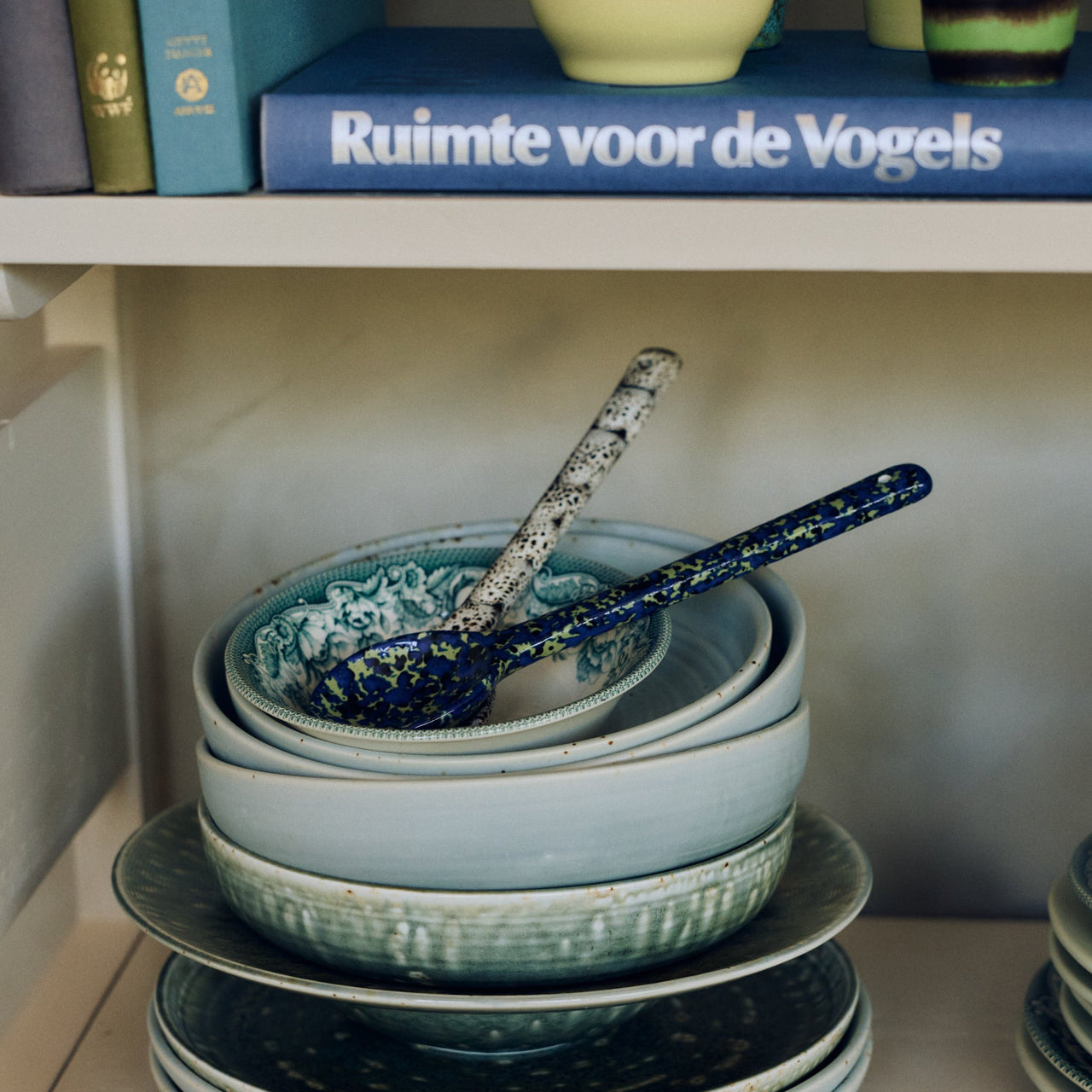 Pre-order 70s Ceramics: Serving Spoons Blues, Set of 2