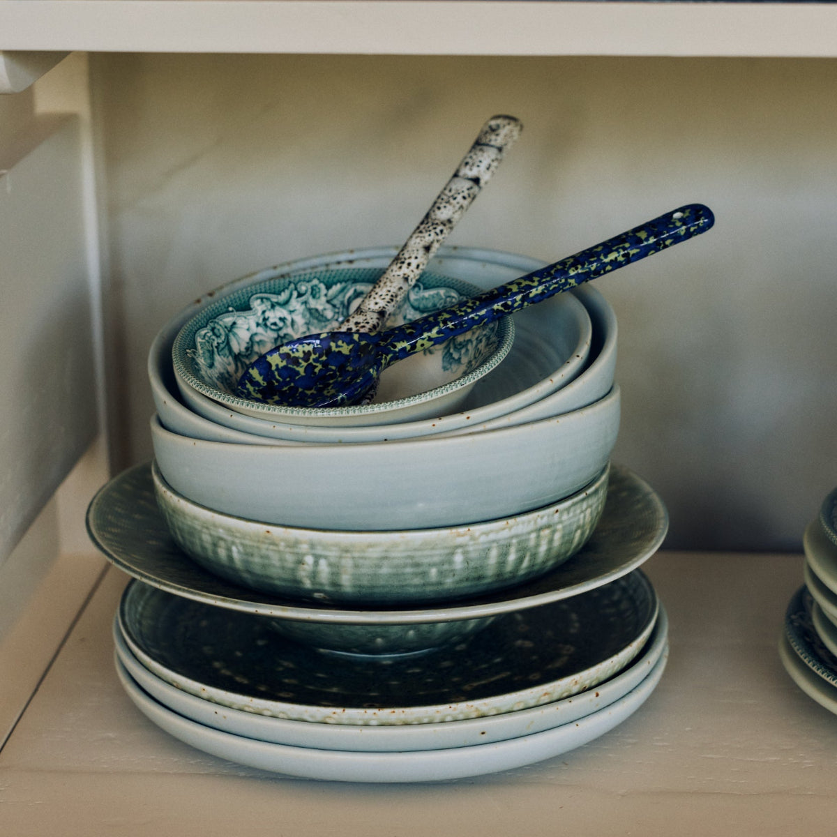 Chef Ceramics: Pasta Plate, Rustic Green