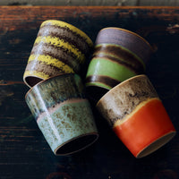 Thumbnail for Pre-order 70s Ceramics: Coffee Mugs Funky, Set of 4