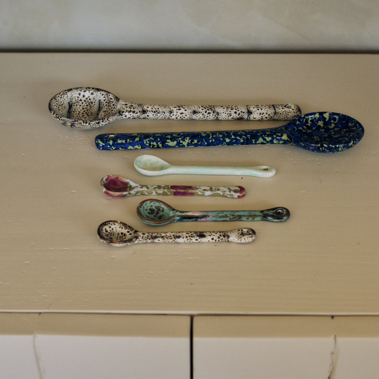 Pre-order 70s Ceramics: Spoons Marine, M, set of 4