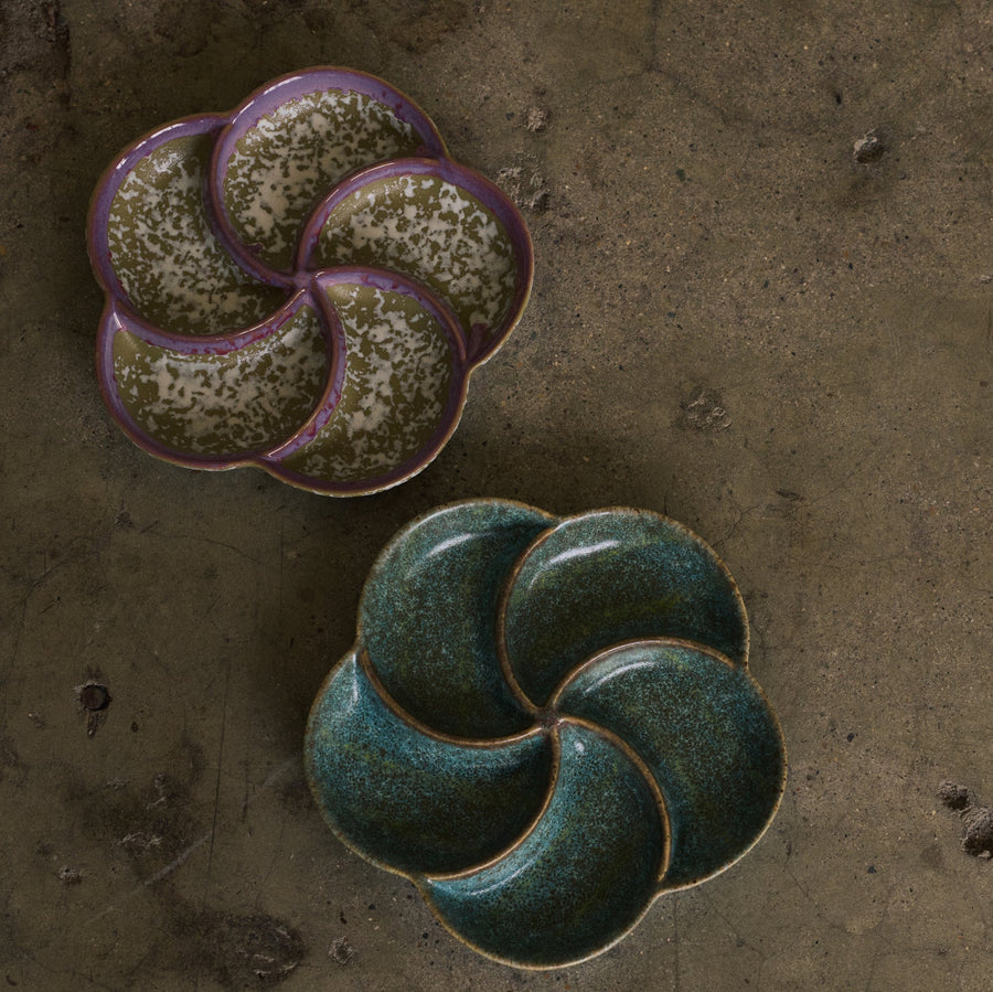 Pre-order 70s Ceramics: Snack Tray Deepsea