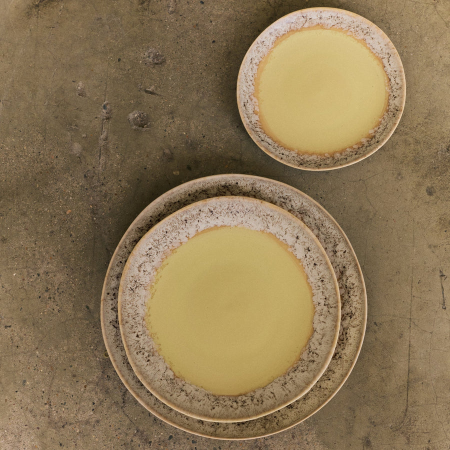Pre-order 70s Ceramics: Side Plates Custard, Set of 2