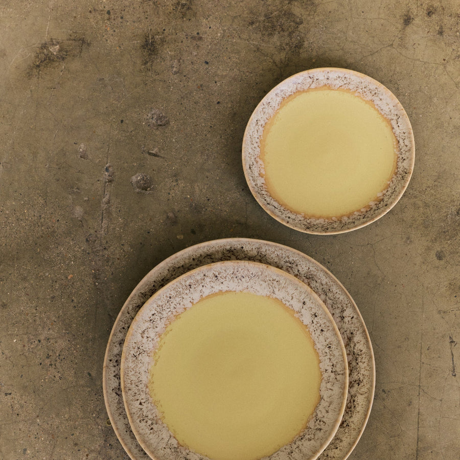 Pre-order 70s Ceramics: Dessert Plates Custard, Set of 2