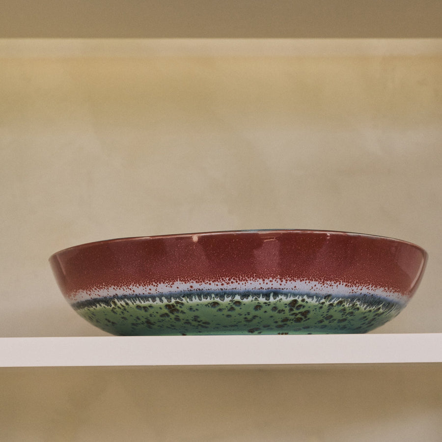70s Ceramics: Serving Bowl Romance