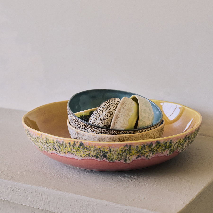 70s Ceramics: Serving Bowl 70s Macaron