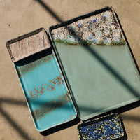 Thumbnail for Pre-order 70s Ceramics: Cake Tray Aqua
