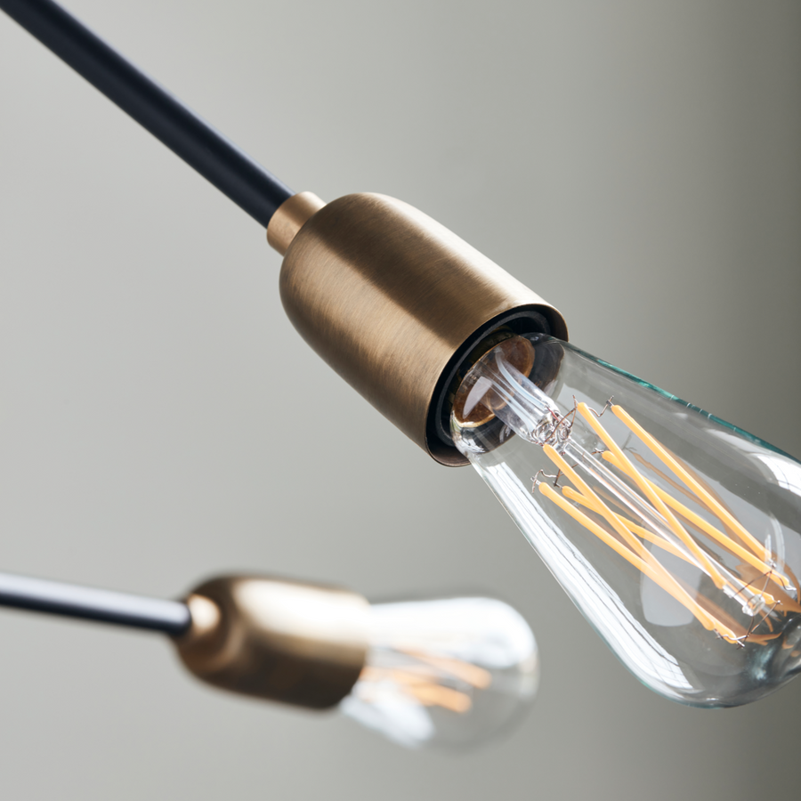 Molecular Lamp Black/ Brass