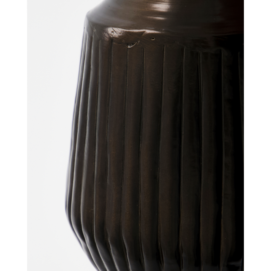 Vase, HDGroove, Antique Brown