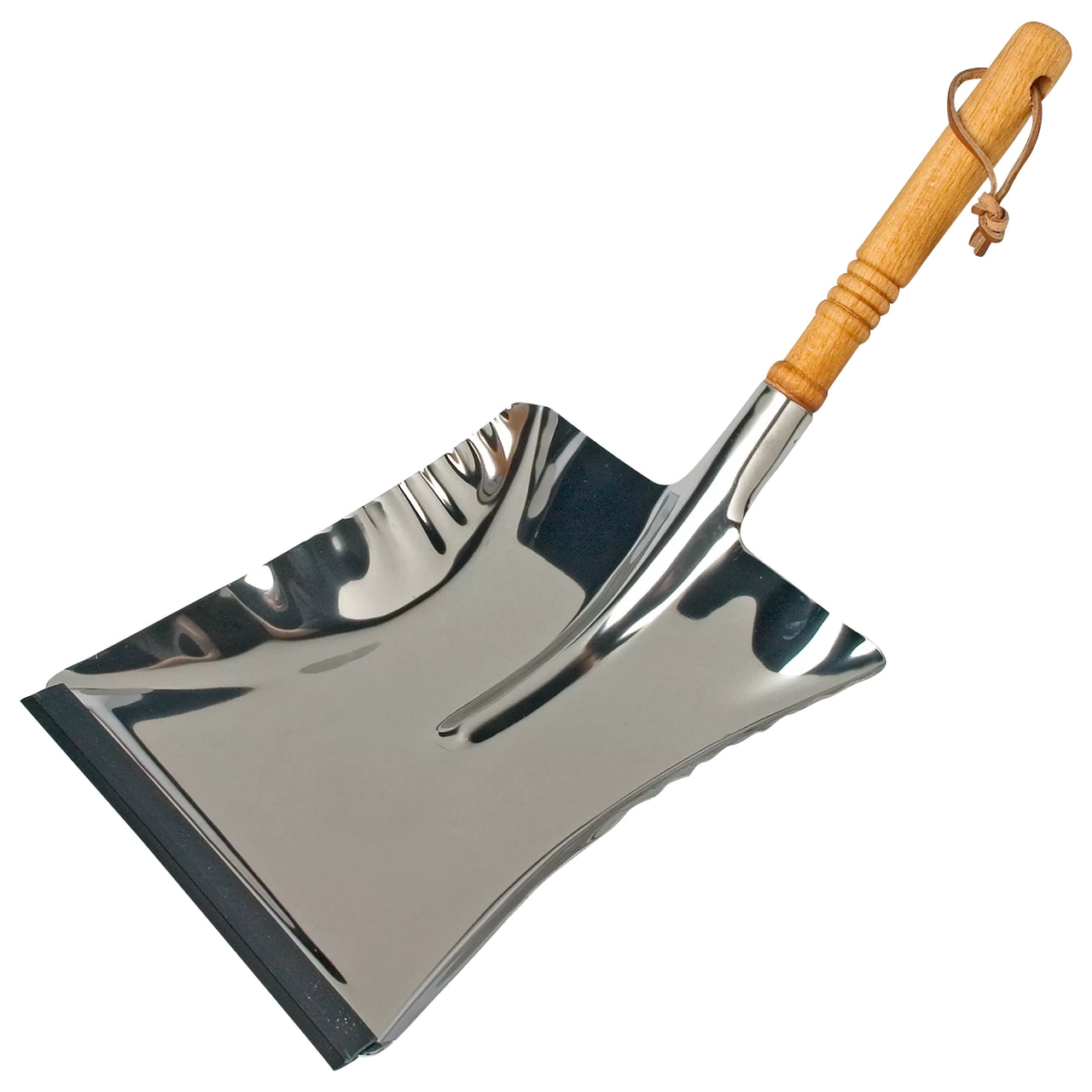 Metal Dustpan Oiled Beechwood Handle