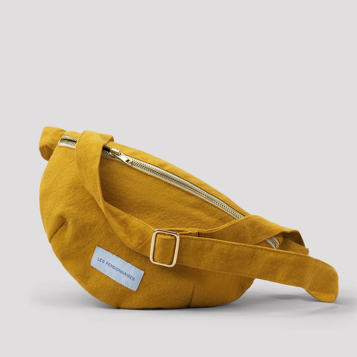 Banana Bag in Organic Saffron Yellow Cotton Canvas