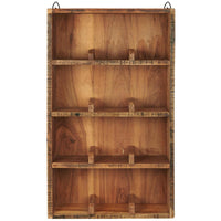 Thumbnail for Wall shelf w/4 shelves w/dividers 12 rooms UNIQUE Wooden
