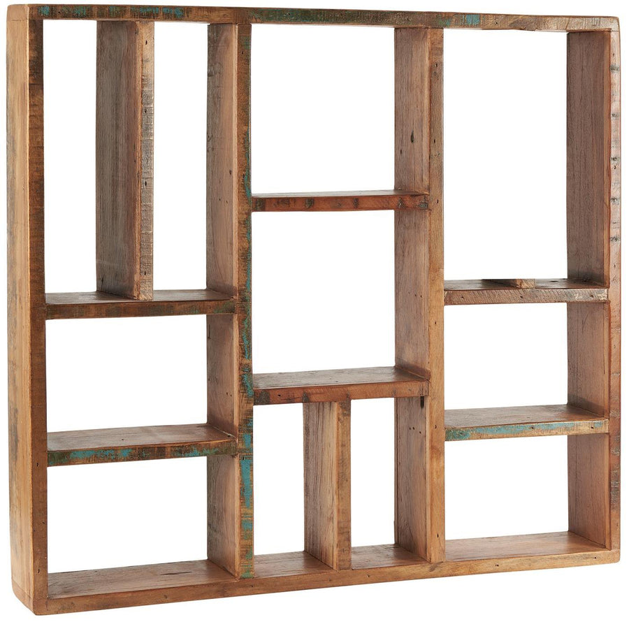 Wall shelf w/different kinds of rooms UNIQUE can hang horizontal and vertical
