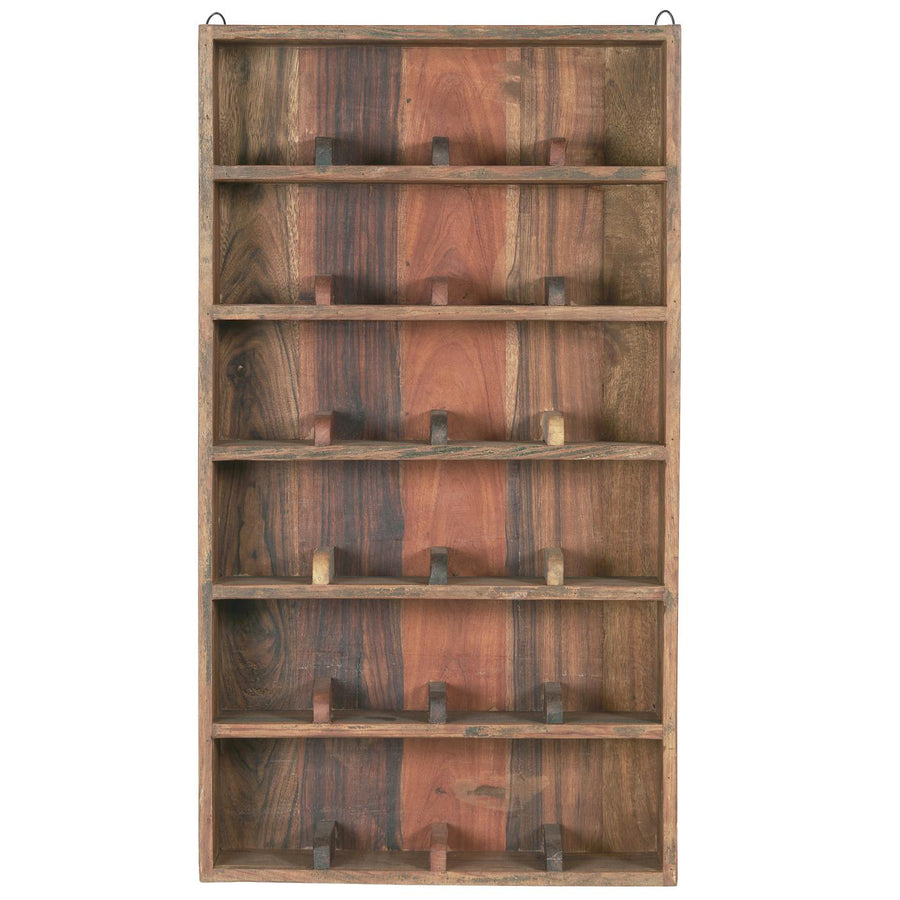 Wall Shelf w/6 Shelves w/Dividers 24 Rooms UNIQUE