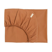 Thumbnail for Tibet Fitted Sheet Sienna Brown Cot Bed 70 x 140