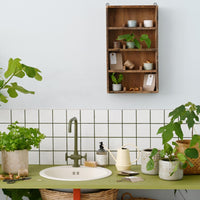 Thumbnail for Wall shelf w/4 shelves w/dividers 12 rooms UNIQUE Wooden