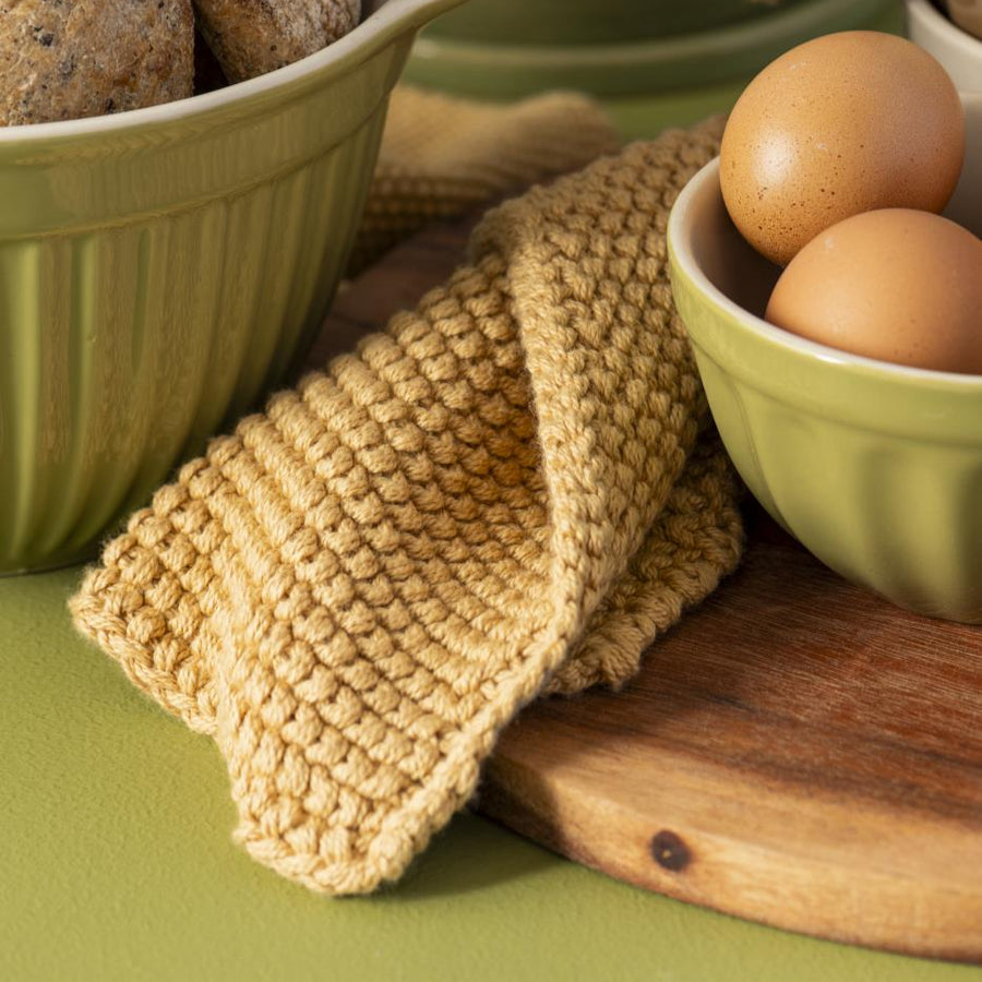Wheat Straw Knitted Dishcloth