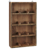 Thumbnail for Wall shelf w/4 shelves w/dividers 12 rooms UNIQUE Wooden