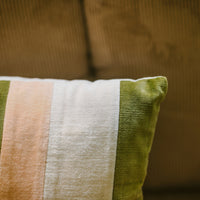 Thumbnail for HKLiving Striped Velvet Cushion Fields 60 x 35cm TKU2195