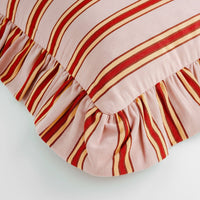 Thumbnail for Pink cherry pop stripe cushion
