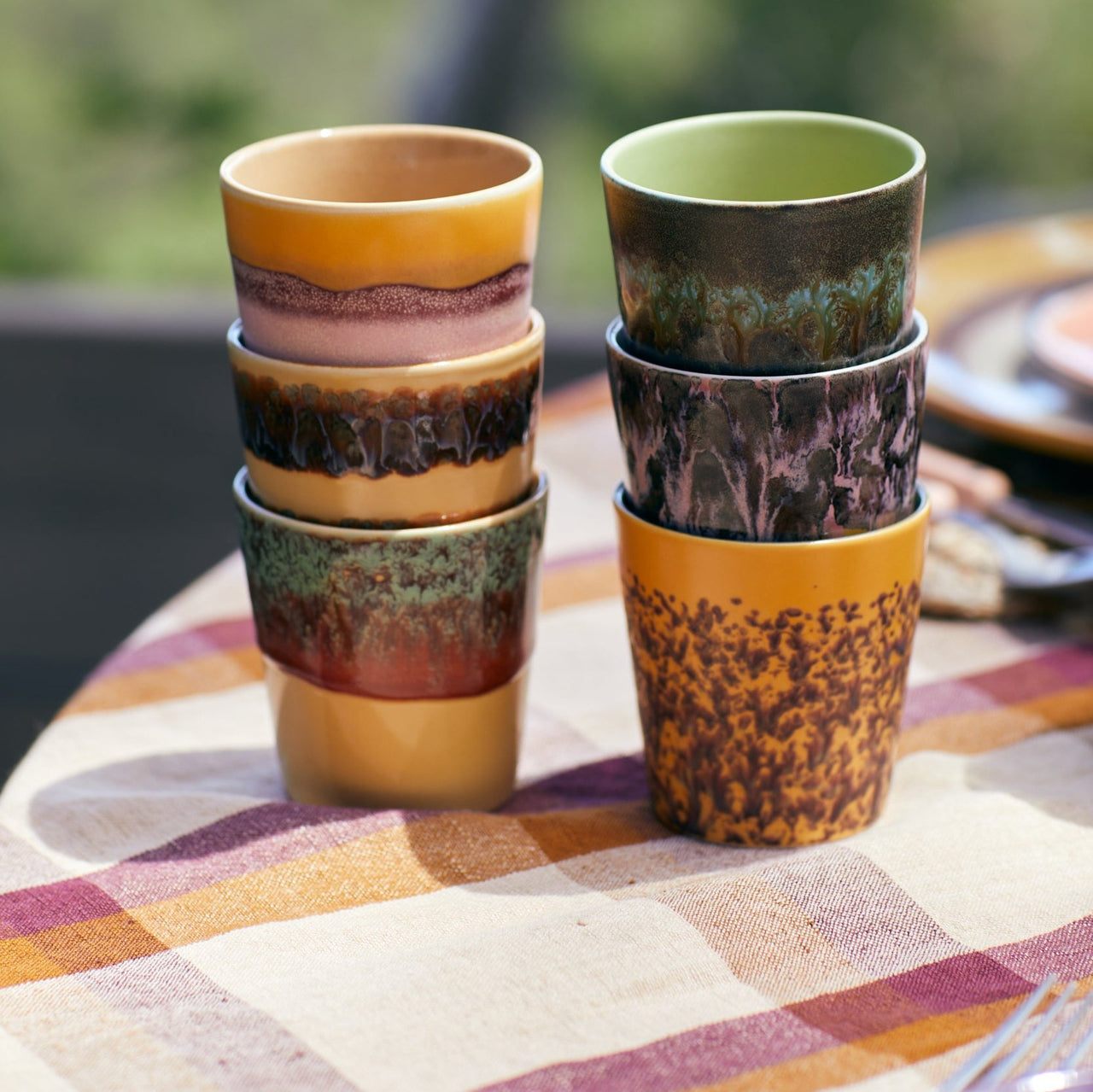 70s Ceramics Coffee Mug Valley (Set of 6)