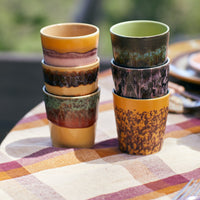 Thumbnail for 70s Ceramics Coffee Mug Valley (Set of 6)