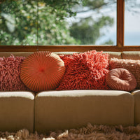 Thumbnail for Rugged Woolen Cushion Cherry Red 50 x 50cm