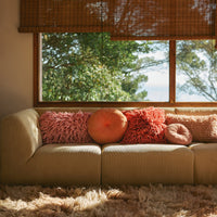 Thumbnail for Rugged Woolen Cushion Cherry Red 50 x 50cm