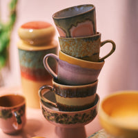 Thumbnail for 70s Ceramics Cappuccino Mug Cliffs