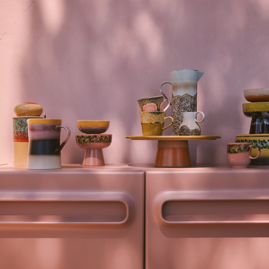 70s ceramics: Americano Mug Blossom