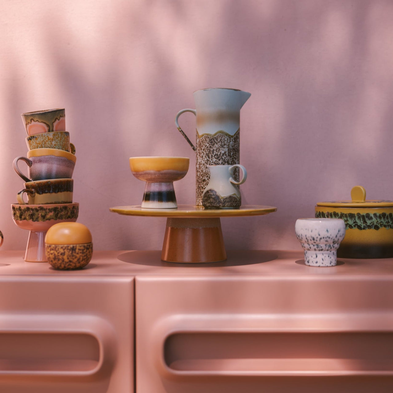 70s Ceramics: Tapas Bowl on Base - Lush L