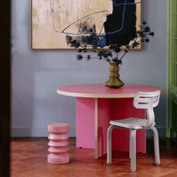 Thumbnail for Dining Table Raspberry, Round, 130cm  - 6 Colours Available