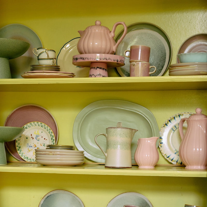 HK Living 70s Ceramics: Bowl On Base Bubble KST0185