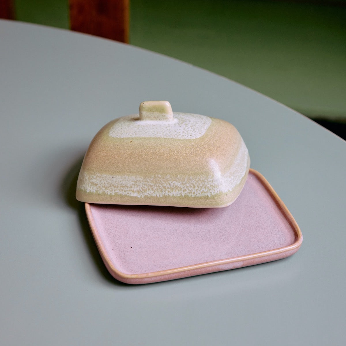 70s Ceramics: Butter Dish Skyline
