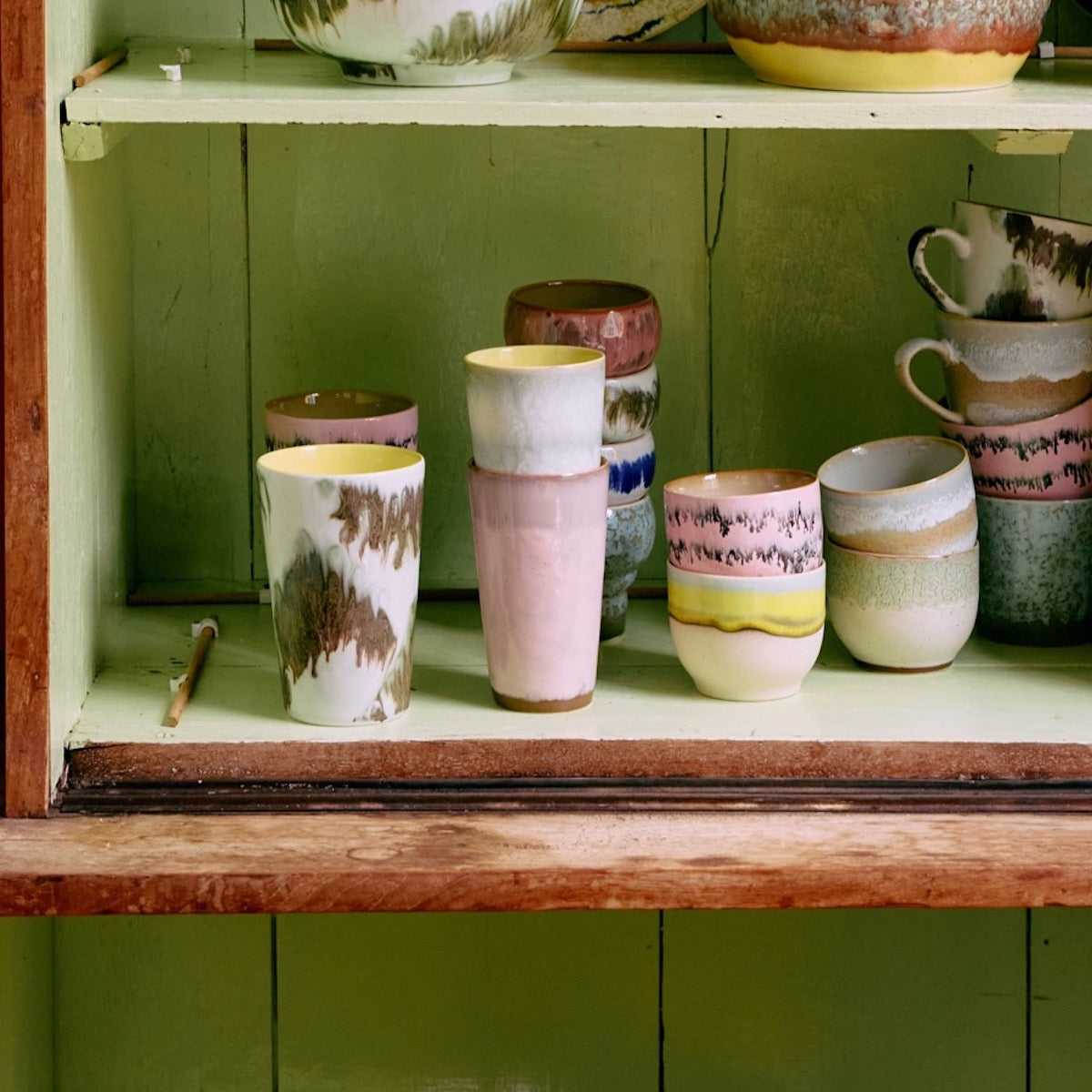HKLiving 70s Ceramics: Tea Mugs Tide KST0153