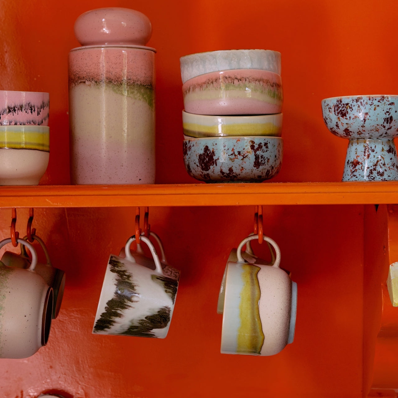 HKLiving 70s Ceramics: Storage Jar: Glaze KST0193