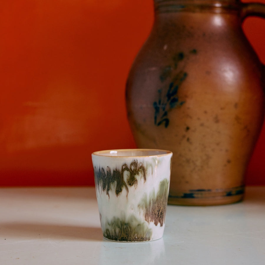 HKLIVING 70s Ceramics: Coffee Mug Tide KST0118