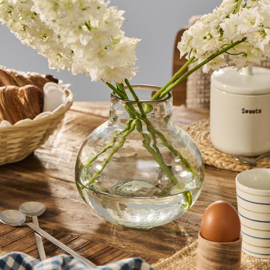 Vase Clarity Narrow Neck Hand-Blown Opening Ø:7.5 cm