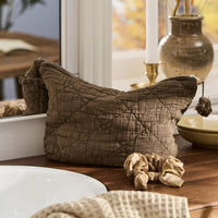 Thumbnail for IB Laursen Toiletry Bag Quilted Chocolate
