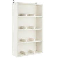 Thumbnail for IB Laursen Wall shelf w/4 shelves w/dividers 12 rooms UNIQUE Cream
