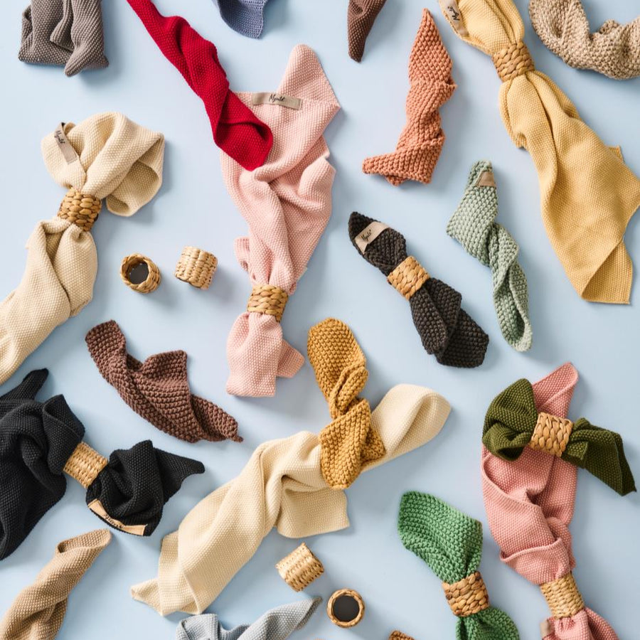 Pot Holder Mynte Faded Rose Knitted