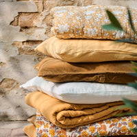 Thumbnail for IB Laursen Cushion Harvest Yellow Linen 60 x 40cm feather filled
